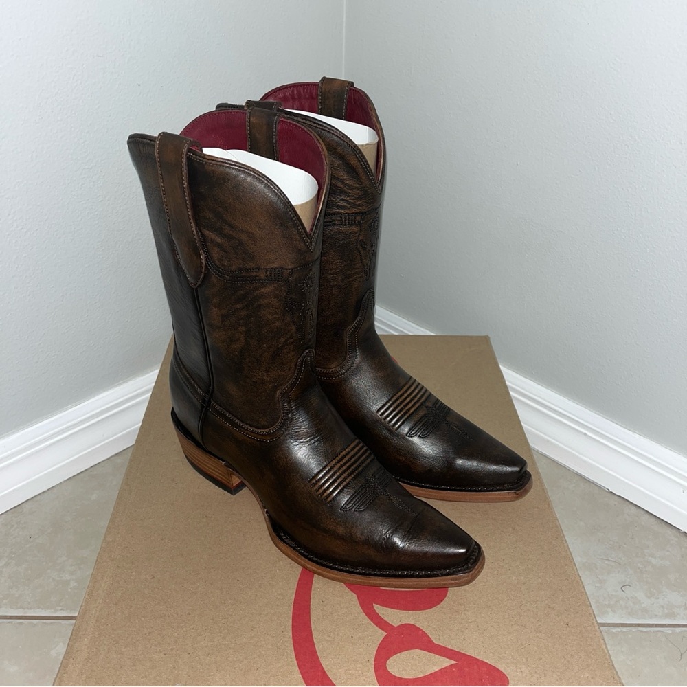NFS - Chisos Number 5 Snip Toe Cowboy Western Boots Size US Mens 10D